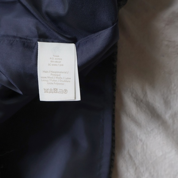 Boden British Tweed Houndstooth A-Line Skirt Womens 12 Gray Navy Workwear Twee - Picture 5 of 7